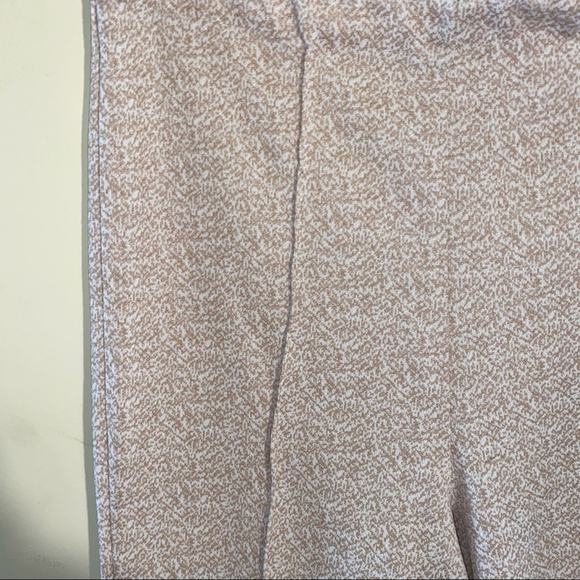 VNTG 1970s flare polyester mustard pattern trouser - Picture 3 of 6